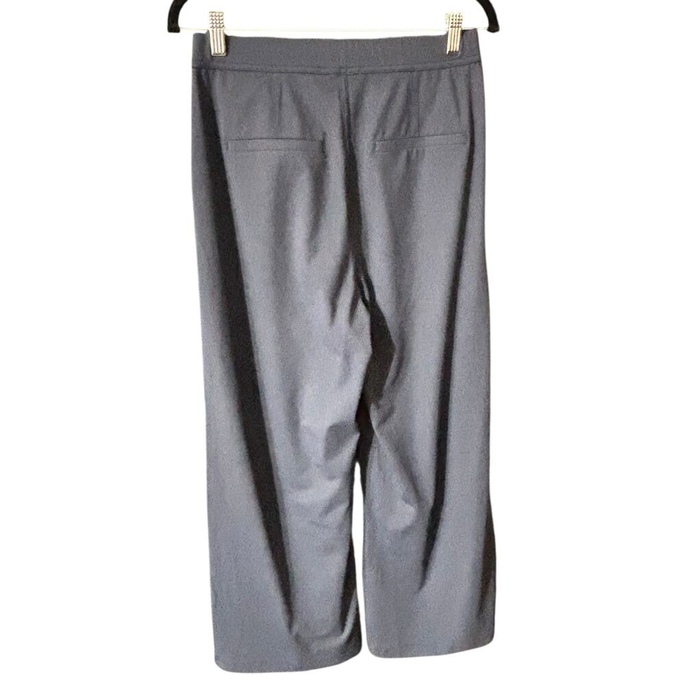 Halara high waisted navy blue wide leg pull on pants PETITE - Picture 3 of 8